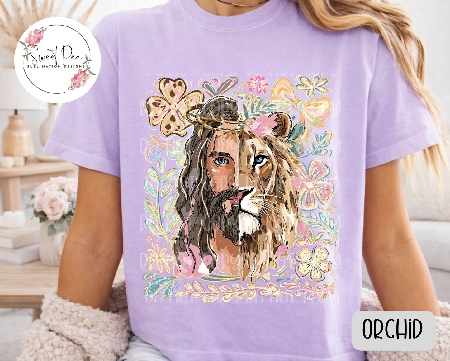 Lion of Judah, Jesus Christian Shirt - Comfort Colors