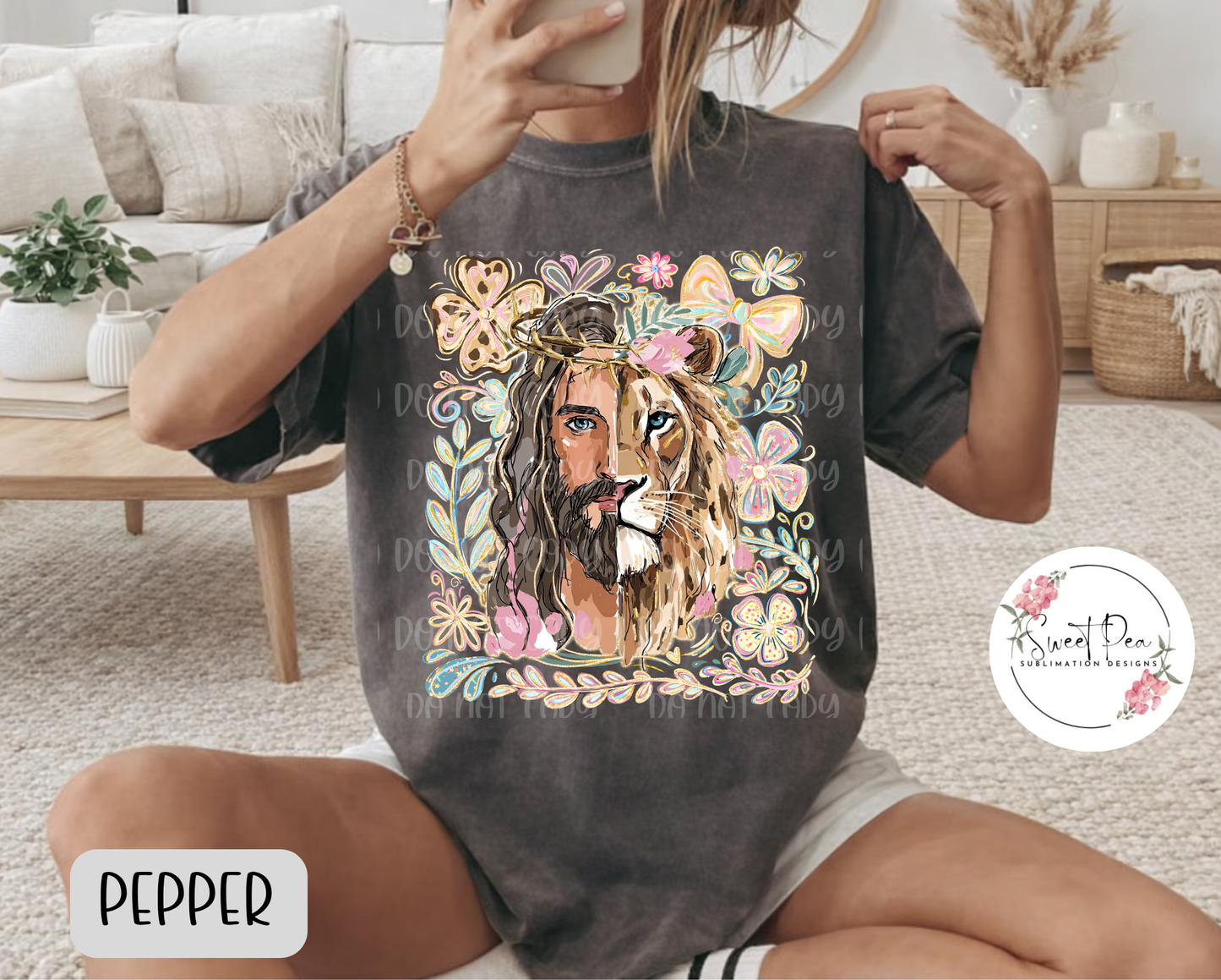 Lion of Judah, Jesus Christian Shirt - Comfort Colors