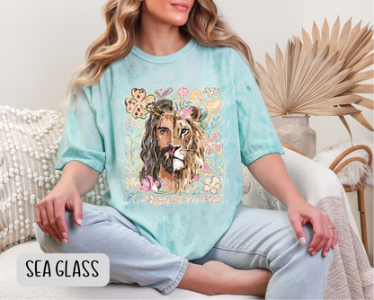 Lion of Judah, Jesus Christian Shirt - Comfort Colors