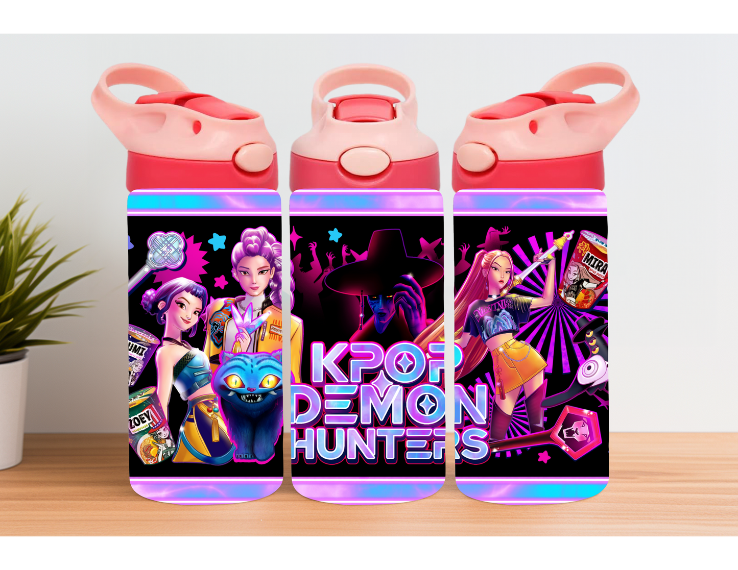 K-Pop Demon Hunters Huntrix/Saja Boys 12 oz Flip Top Tumbler