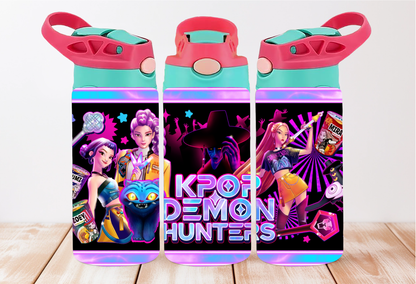 K-Pop Demon Hunters Huntrix/Saja Boys 12 oz Flip Top Tumbler
