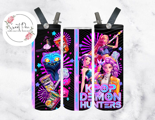 K-Pop Demon Hunters Huntrix/Saja Boys 20oz Flip Top Tumbler