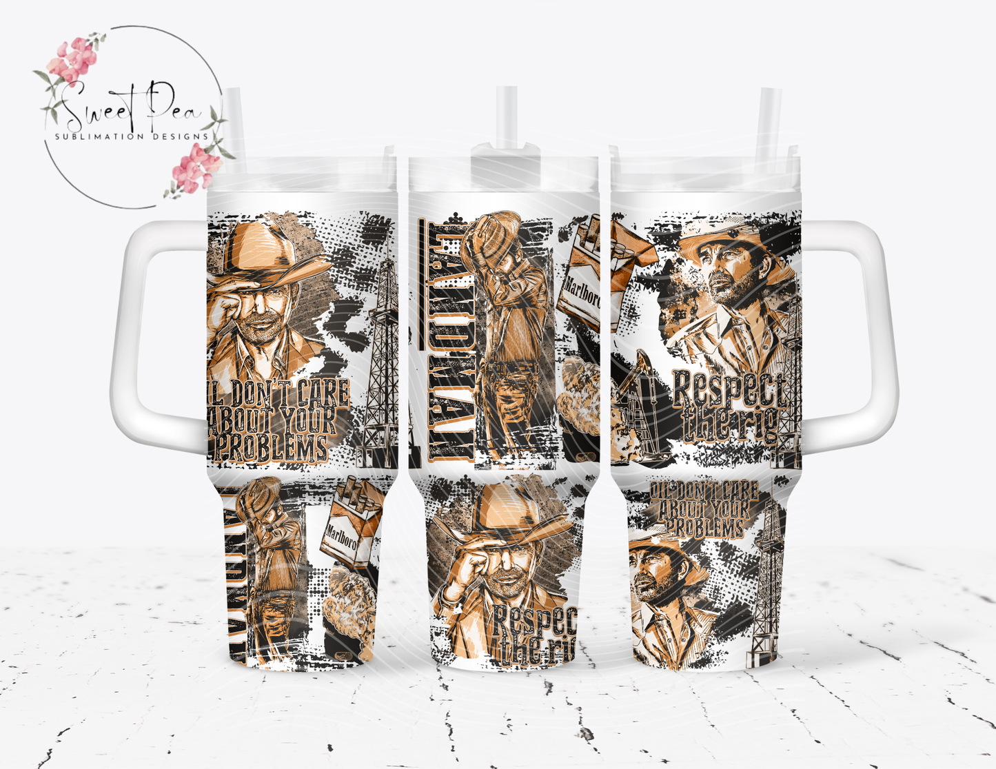Landman Oil Rig 40oz Tumbler