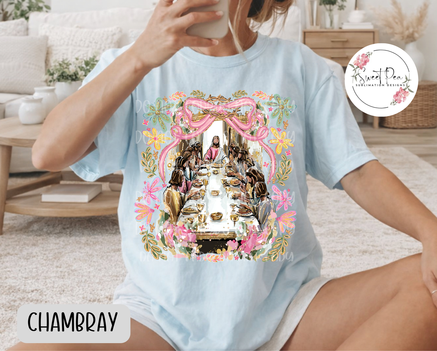 Last Supper, Jesus Christian Shirt - Comfort Colors