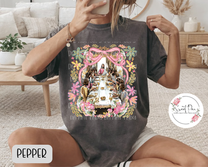 Last Supper, Jesus Christian Shirt - Comfort Colors