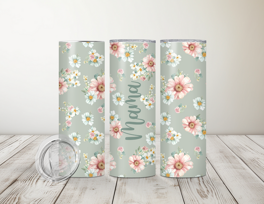 Mama floral 20oz Tumbler