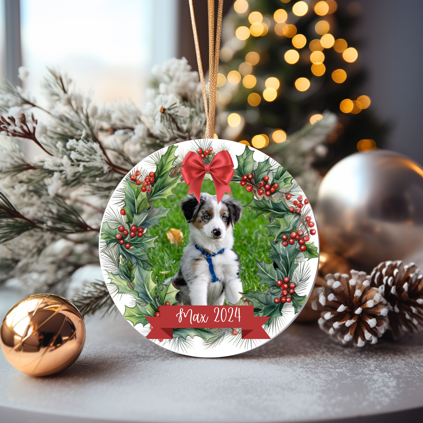 Personalized Picture Christmas Ornament