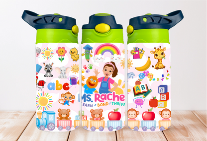 Ms Rachel Kids 12oz Flip Top Tumbler