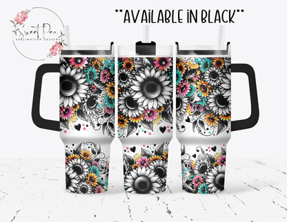 Bright Sunflowers 40oz Tumbler