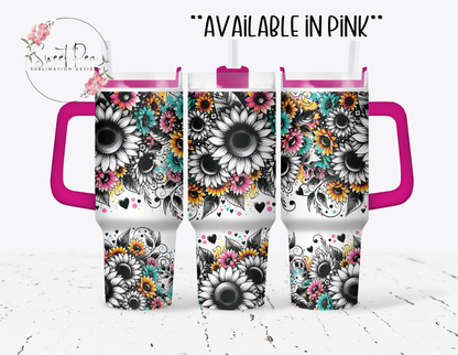 Bright Sunflowers 40oz Tumbler
