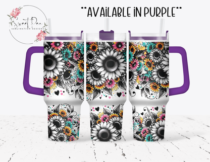 Bright Sunflowers 40oz Tumbler