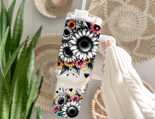 Bright Sunflowers 40oz Tumbler