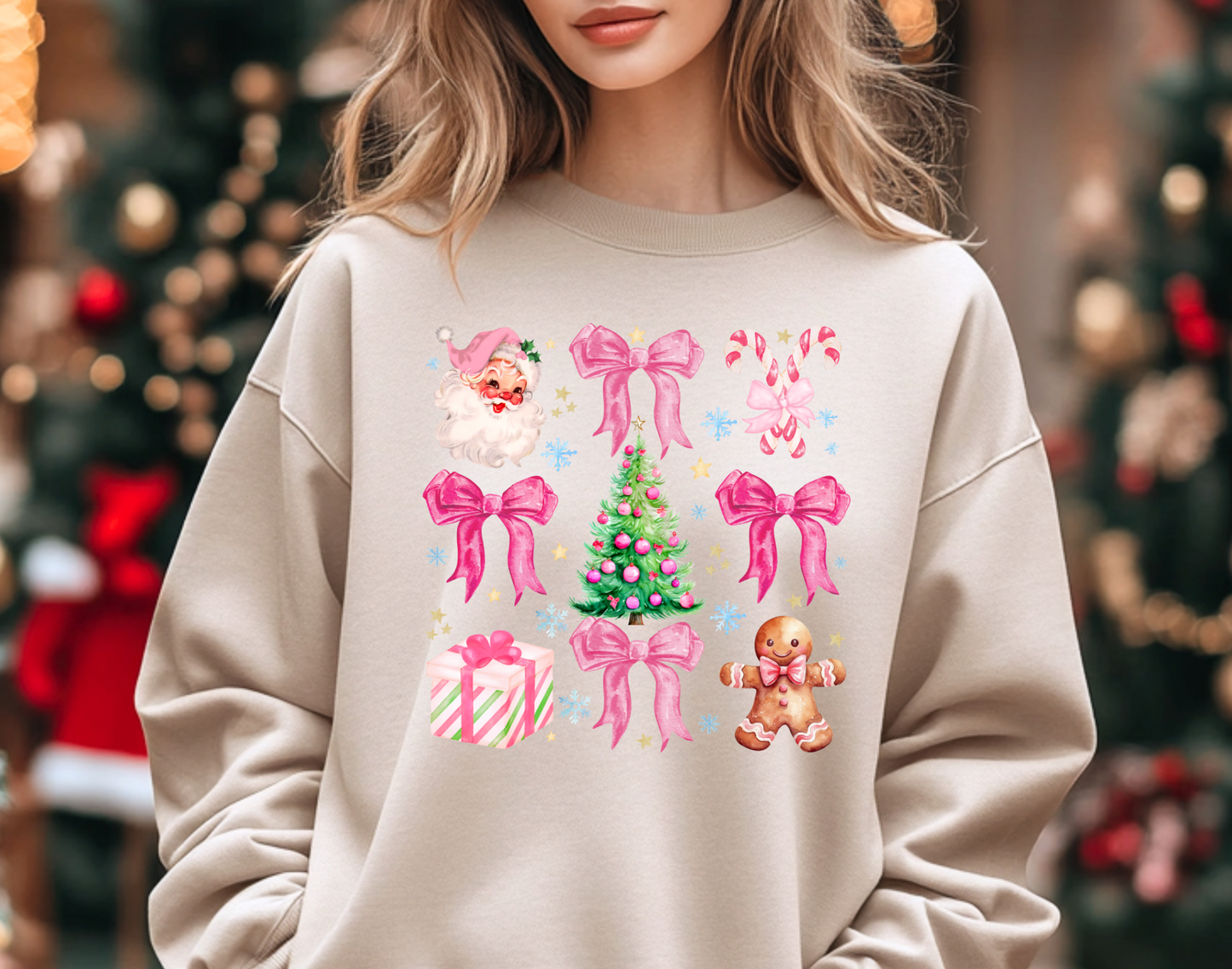 Christmas Bow T-shirt or Sweatshirt