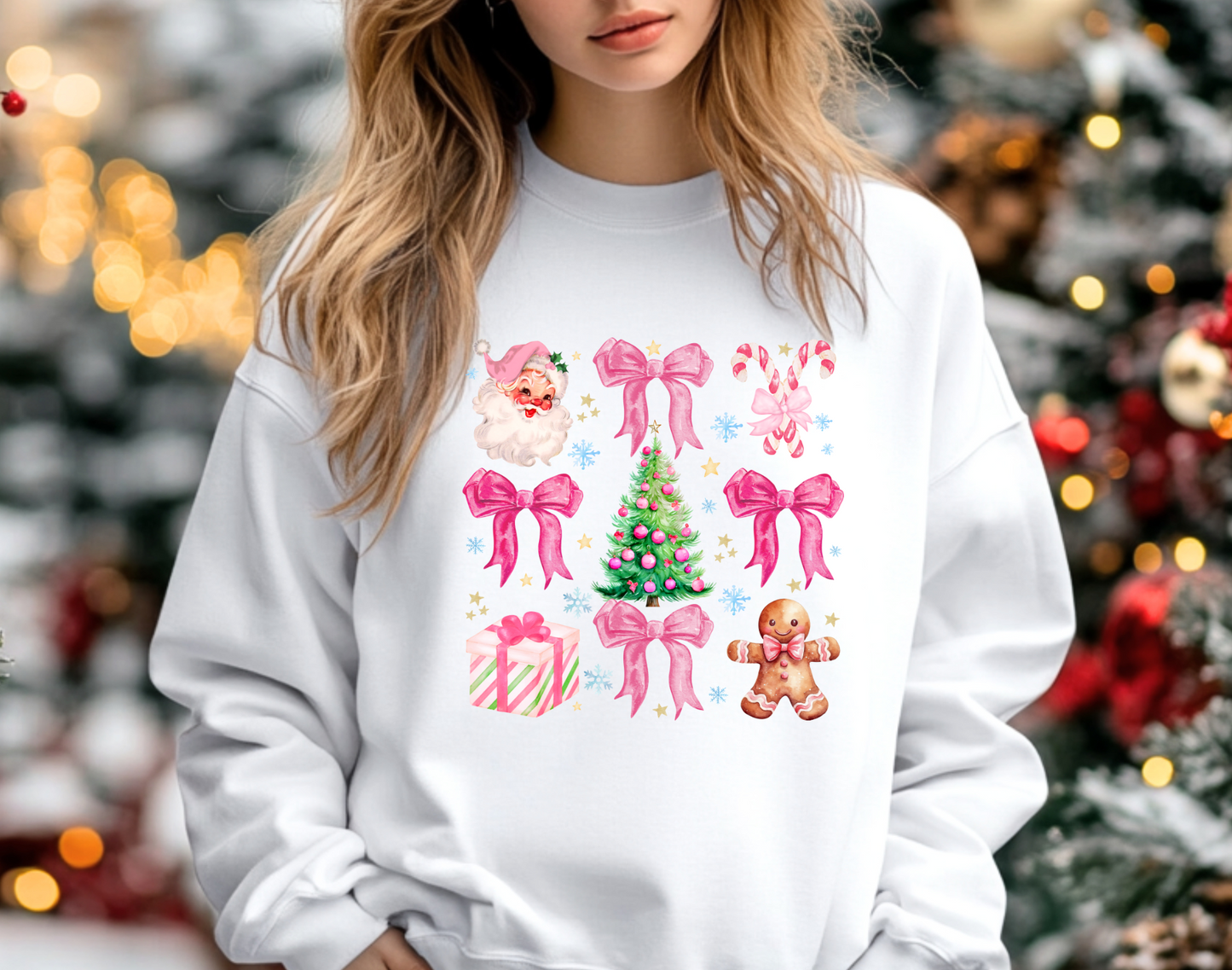 Christmas Bow T-shirt or Sweatshirt