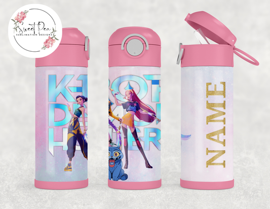 Huntrix K-Pop Demon Hunters 12oz Kids Flip Top Tumbler
