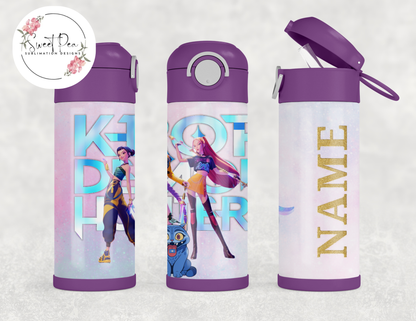 Huntrix K-Pop Demon Hunters 12oz Kids Flip Top Tumbler