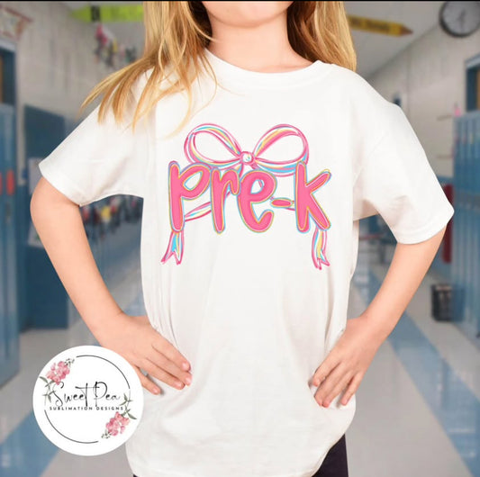 Coquette First Day of School T-shirt (PreK-Fourth Grade)