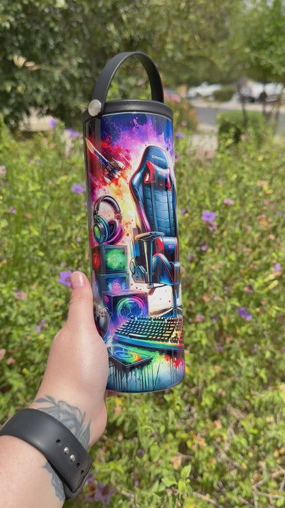 Gaming 20oz Flip Top Tumbler