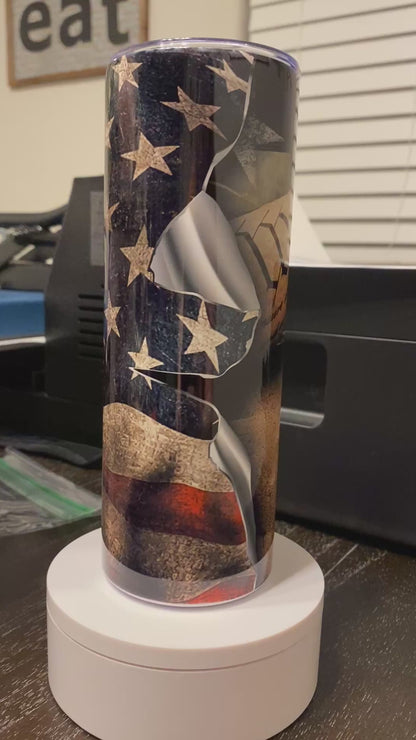 We The People Constitution 1776 Flag 20oz Tumbler