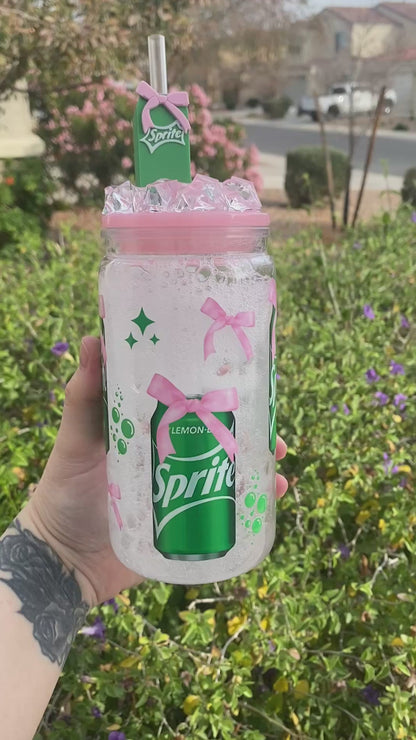 Sprite Coquette Acrylic Snow Globe Tumbler