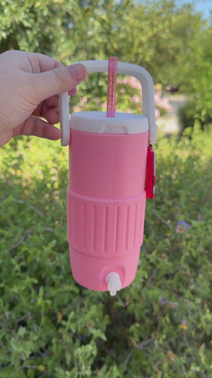 12oz Skinny Can Cooler with Strawberry Can Opener