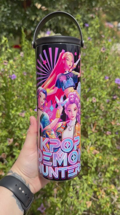 K-Pop Demon Hunters Huntrix 20oz Flip Top Tumbler
