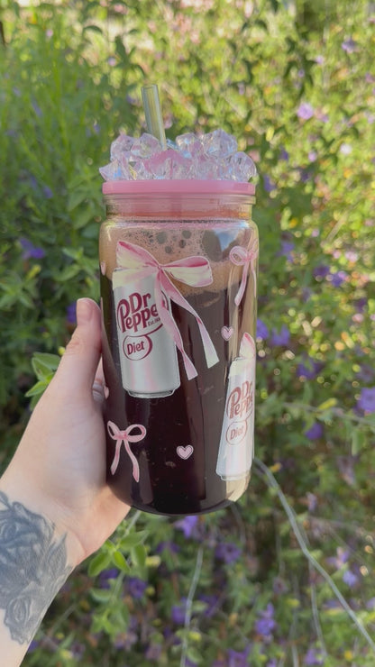 Diet DP Coquette Acrylic Snow Globe