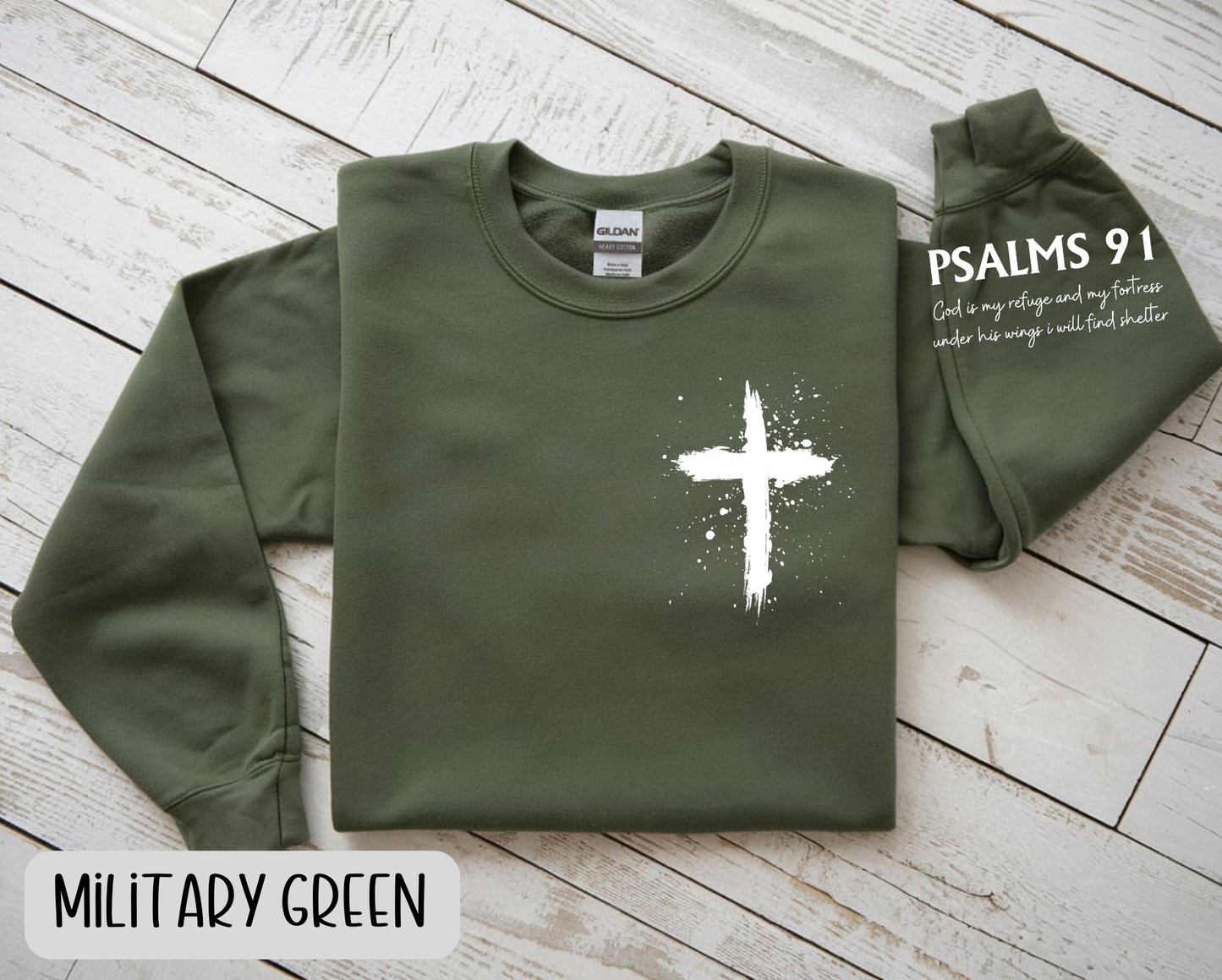 Psalms 91 Sweatshirt with Sleeve