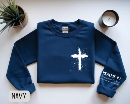 Psalms 91 Sweatshirt with Sleeve