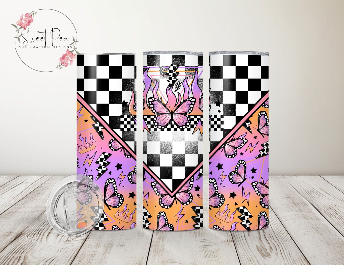Butterfly Flame 20oz Tumbler
