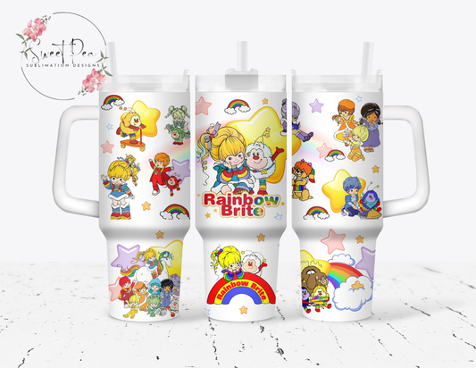 Rainbow Brite 40oz Tumbler
