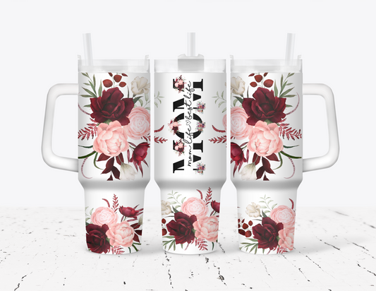 Mom Life 40oz Tumbler with Handle