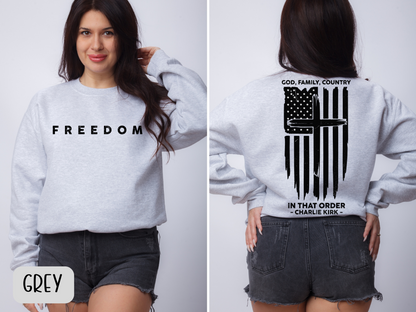 Charlie Kirk - God Family Country In That Order Shirt