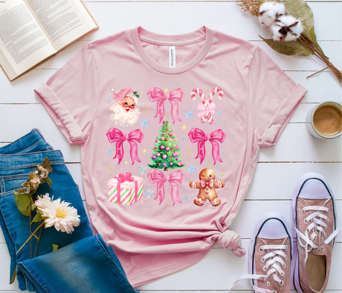 Christmas Bow T-shirt or Sweatshirt