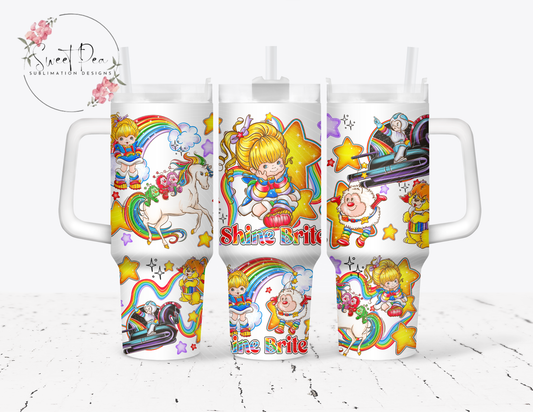 Rainbow Brite 40oz Tumbler