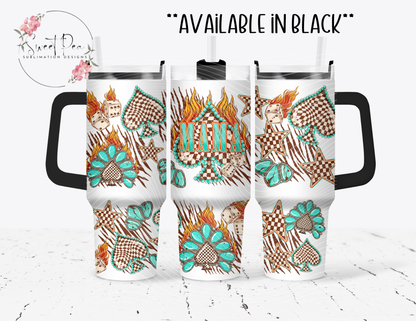 Spades Mama Checkered 40oz Tumbler
