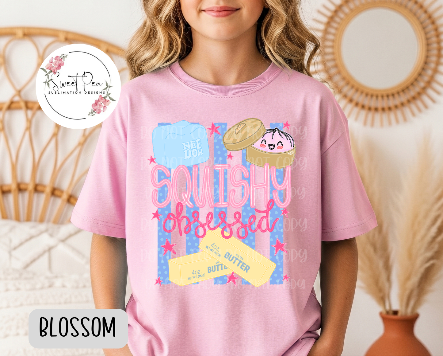 Squishy Obsessed Kids T-Shirt - Comfort Colors