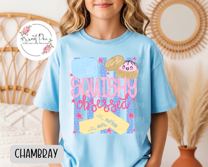 Squishy Obsessed Kids T-Shirt - Comfort Colors