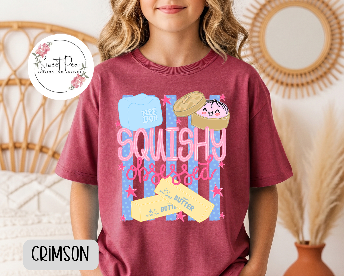 Squishy Obsessed Kids T-Shirt - Comfort Colors