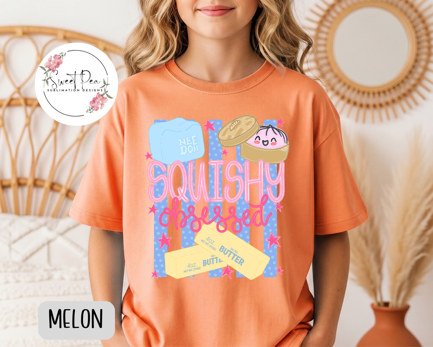 Squishy Obsessed Kids T-Shirt - Comfort Colors