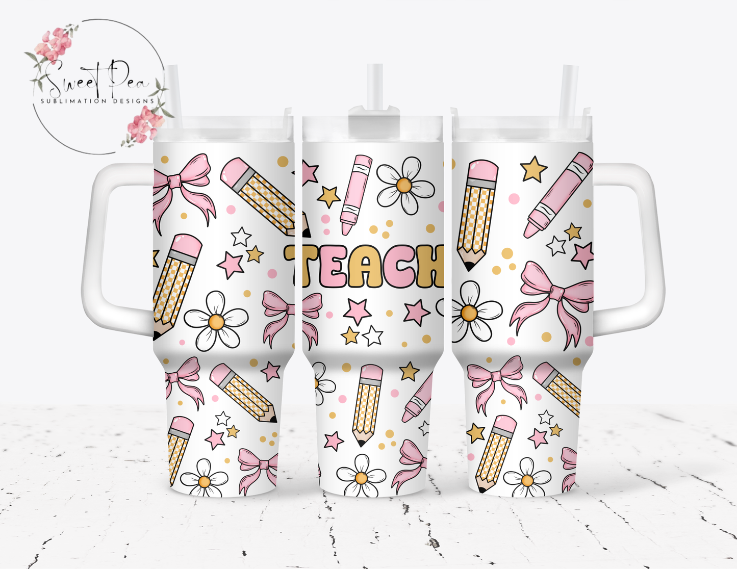 Teacher Coquette 40oz Tumbler