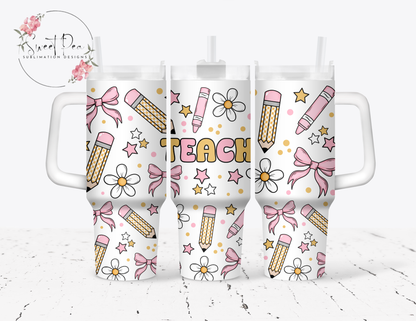 Teacher Coquette 40oz Tumbler