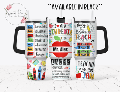 Personalized Teacher 40oz Tumbler