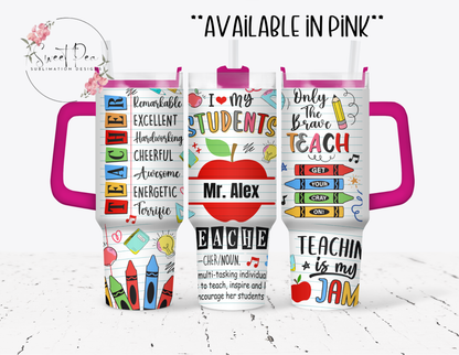 Personalized Teacher 40oz Tumbler