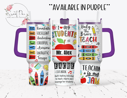 Personalized Teacher 40oz Tumbler