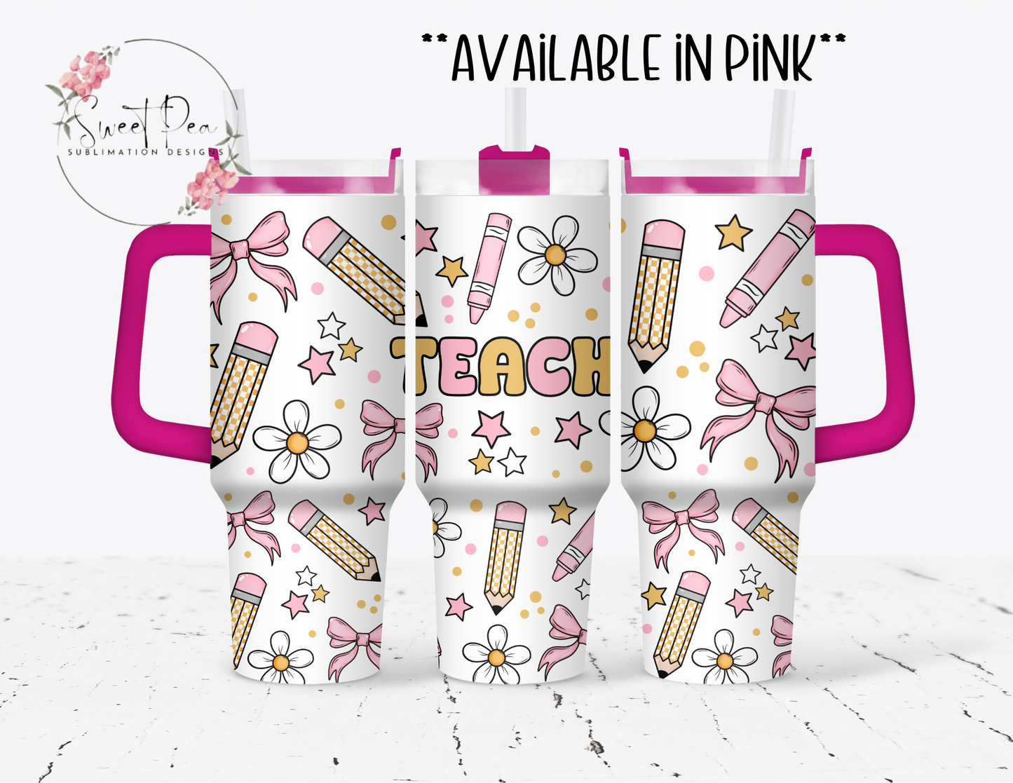 Teacher Coquette 40oz Tumbler