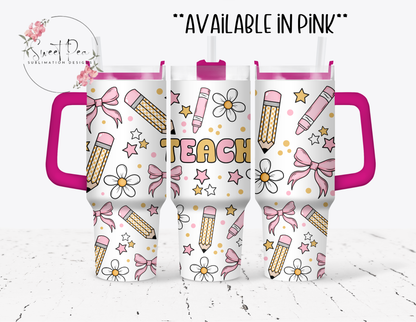 Teacher Coquette 40oz Tumbler