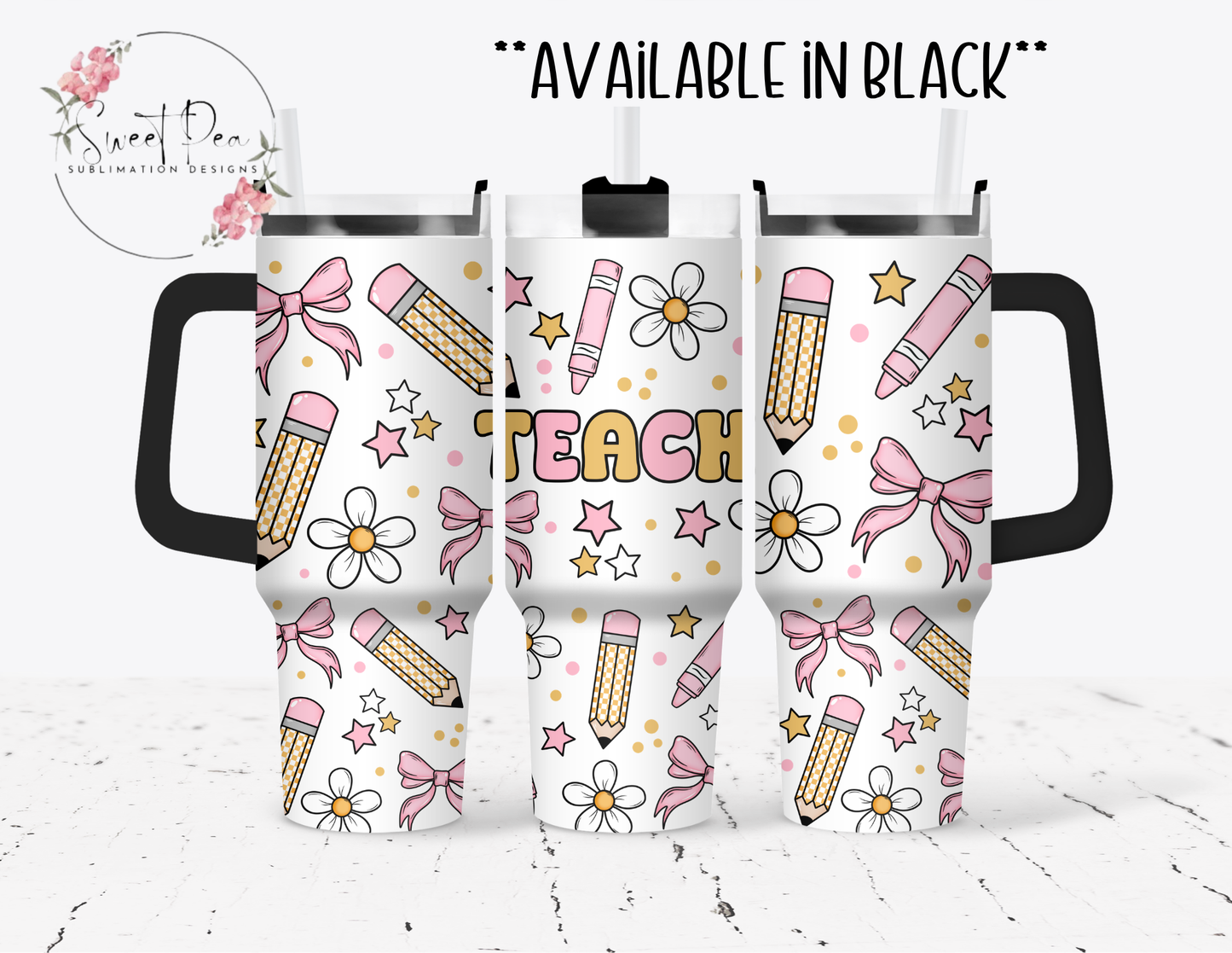 Teacher Coquette 40oz Tumbler