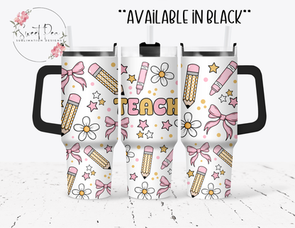 Teacher Coquette 40oz Tumbler