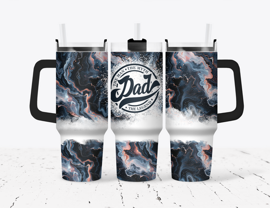 Dad, The man the myth the legend 40 oz Tumbler with handle
